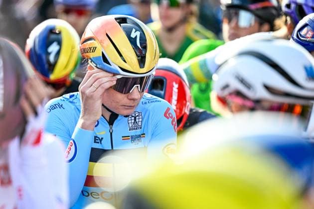 Belgian Lotte Kopecky pictured at the start of the elite women Road Race race (180,4 km) at the cycling World Championship, WM, Weltmeisterschaft in Montreal, Canada, Saturday 26 September 2026. The UCI road world championships are taking place from 20 to 27 September, in Montreal, Canada. JASPERxJACOBS  x187882131x
