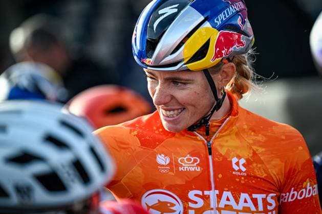 Dutch Demi Vollering pictured at the start of the elite women Road Race race (180,4 km) at the cycling World Championship, WM, Weltmeisterschaft in Montreal, Canada, Saturday 26 September 2026. The UCI road world championships are taking place from 20 to 27 September, in Montreal, Canada. JASPERxJACOBS  x187882134x