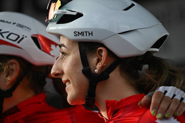 2026 UCI Road World Championships Picture by Zac Williams SWpix.com - 26 09 2026 - Cycling - 2026 UCI Road World Championships - MontrÃ al, Canada - Women Elite Road Race - Maggie Coles-Lyster (Canada) Copyright: x xSWpix.comx(t axPhotographyxHubxLtd)xZacxWilliams SWpix.comx SWP-3521-3947