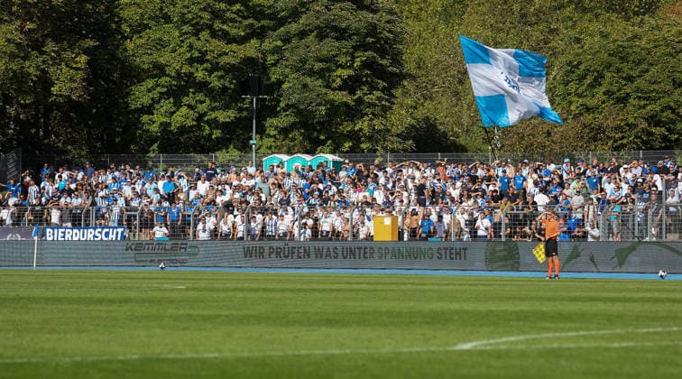 September 26, 2026, Germany, Heilbronn: SGV Heilbronn Freiberg vs. SV Stuttgarter Kickers, Stuttgart fans