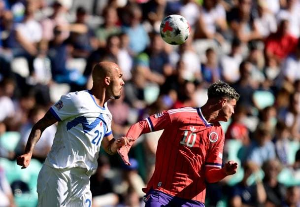 Vanja Drkusic of Slovenia in action against Robbie Ure of Scotland Slovenia v Scotland, UEFA Nations League, Football, Stadion Stozice, Ljubljana, Slovenia - 26 Sep 2026Ljubljana Stadion Stozice Australia  Copyright: xNikolaxKrstic Shutterstockx 17170707d