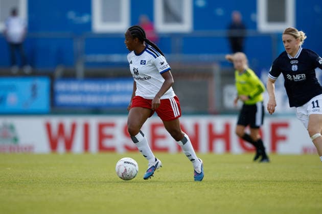 Soccer I Women s I 2026–2027 Season I DFB Cup I SV Meppen vs. Hamburger SV I September 26, 2026, Celainy Obispo 5, Hamburger SV in possession, Meppen Hänsch Arena, Lower Saxony, Germany Copyright: xLobeca CedricxSiefkerx