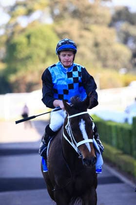 26th September 2026; Rosehill Gardens Racecourse, Sydney, Australia; Yulong Golden Rose Day Horse Racing; Racingsports.com.au Golden Pendant, Lazzura, trained by Chris Waller, Jockey James Brett McDonald enters the winners circle KevinxManning