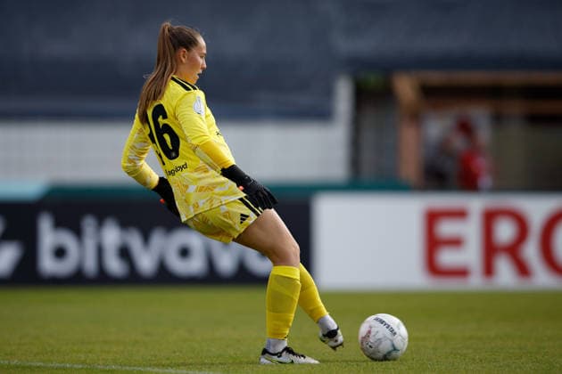 Soccer I Women s I 2026–2027 Season I DFB Cup I SV Meppen vs. Hamburger SV I September 26, 2026 Jule Baum 36, Hamburger SV Passing play, Close-up, Portrait, Single photo, Single image, Body, Meppen, Hänsch Arena, Lower Saxony, Germany Copyright: xLobeca CedricxSiefkerx