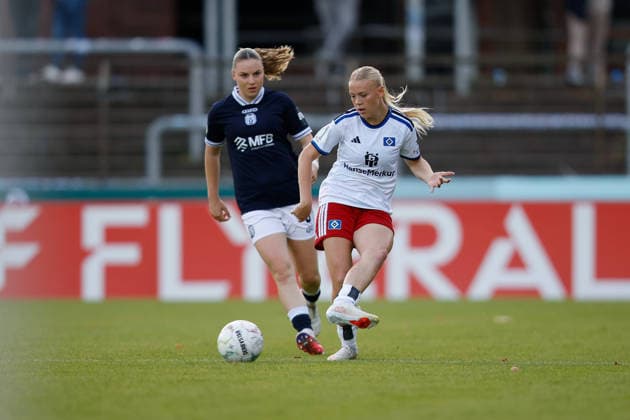 Soccer I Women I 2026–2027 Season I DFB Cup I SV Meppen vs. Hamburger SV I September 26, 2026 Lena Martens 18, Hamburger SV Passing Game Meppen Hänsch Arena Lower Saxony Germany Copyright: xLobeca CedricxSiefkerx