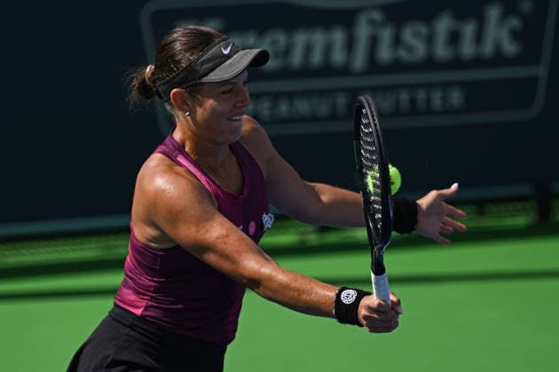 Ankara Open WTA, Tennis Damen 125 Tennis Tournament ANKARA, TURKIYE - SEPTEMBER 26: Polish Weronika Falkowska and American Alana Smith (not seen) compete against Slovenian Dalila Jakupovic (not seen) and Swiss Naima Karamoko (not seen) during the doubles final of the Turk Telekom Ankara Open WTA 125 tennis tournament hosted by Topspin Tennis Academy Bilkent in Ankara, Turkiye, on September 26, 2026. Harun Ozalp Anadolu Ankara Turkey. Editorial use only. Please get in touch for any other usage.  Copyright: x2026xAnadoluxHarunxOzalpx
