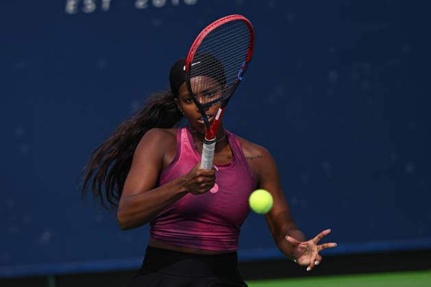 Ankara Open WTA, Tennis Damen 125 Tennis Tournament ANKARA, TURKIYE - SEPTEMBER 26: Polish Weronika Falkowska (not seen) and American Alana Smith compete against Slovenian Dalila Jakupovic (not seen) and Swiss Naima Karamoko (not seen) during the doubles final of the Turk Telekom Ankara Open WTA 125 tennis tournament hosted by Topspin Tennis Academy Bilkent in Ankara, Turkiye, on September 26, 2026. Harun Ozalp Anadolu Ankara Turkey. Editorial use only. Please get in touch for any other usage.  Copyright: x2026xAnadoluxHarunxOzalpx