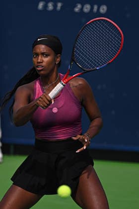 Ankara Open WTA, Tennis Damen 125 Tennis Tournament ANKARA, TURKIYE - SEPTEMBER 26: Polish Weronika Falkowska (not seen) and American Alana Smith compete against Slovenian Dalila Jakupovic (not seen) and Swiss Naima Karamoko (not seen) during the doubles final of the Turk Telekom Ankara Open WTA 125 tennis tournament hosted by Topspin Tennis Academy Bilkent in Ankara, Turkiye, on September 26, 2026. Harun Ozalp Anadolu Ankara Turkey. Editorial use only. Please get in touch for any other usage.  Copyright: x2026xAnadoluxHarunxOzalpx