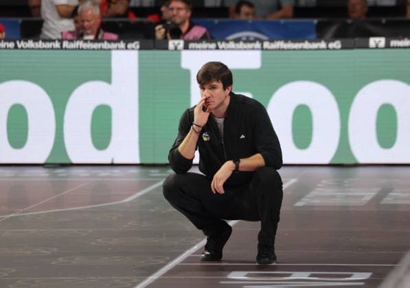 Berlin s coach Pedro CALLES, Basketball Bayern Berlin, Bundesliga, FC Bayern Basketball vs. Alba Berlin, Matchday 2, 2026–2027 season, September 26, 2026, in Munich, BMW PARK, Germany. Source: Copyright Credit Oryk HAIST xBASKETBALL-BAYERN-BERLINx