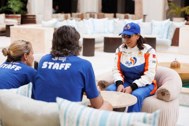 W2RC - RALLYE DU MAROC 2026 419 MOUKTADIRI Souad (mar), FERRI Vincent (fra), BRP Can-Am Maverick X3 XRS Turbo RR, MS Racing, SSV T4, portrait, during the Scrutineering of the Rallye du Maroc 2026, 4th round of the 2026 WR2C Championship from September 26 to 27, 2026 in Agadir, Morocco - AgadirMorocco  Copyright: xFREDERICxLExFLOCxHx