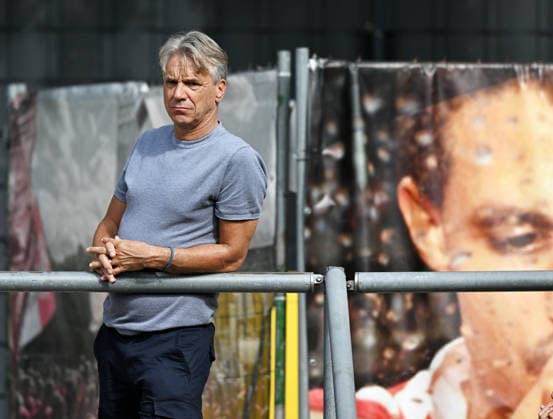 September 26, 2026, xophax, Soccer, Regionalliga West, Matchday 26, Franz Kremer Stadium, 1. FC Köln vs. VFB 03 Hilden; Among the spectators: Horst Steffen, Cologne
