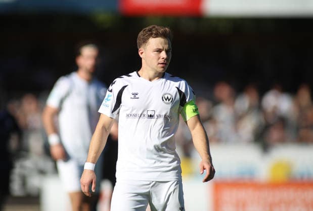Soccer, Men s, Bavarian Regional League, 2026–2027 Season, SV Wacker Burghausen vs. TSV 1860 Munich, flatbuy Stadium on Liebigstraße, Jannis Turtschan, SV Wacker Burghausen, Head, Upper Body