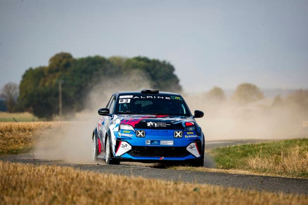 AUTO - RALLYE COEUR DE FRANCE 2026 E3 RIDEL Denis, DEBEC GaÃ«tan, Alpine A290, action during the Rallye Coeur de France 2026, 7th round of the Championnat de France des Rallyes 2025, from September 26 to 27, 2026 in VendÃ me, France -  Copyright: xGREGORYxLENORMANDx
