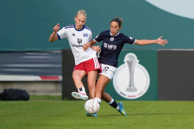 September 26, 2026, Hänsch Arena, Meppen, GER, Women s Soccer, DFB Cup: SV Meppen vs. Hamburger SV, Genesis Castrellon SV Meppen 17 DFL regulations prohibit any use of photographs as image sequences and or quasi-video. Meppen, Lower Saxony, Hänsch Arena