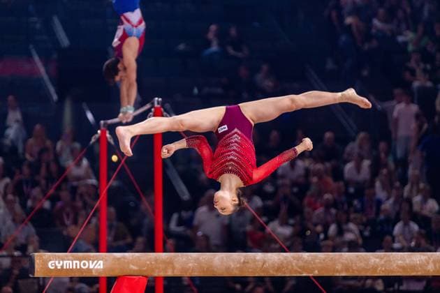 September 26, 2026, Paris, Paris, France: September 26, 2026, Paris, France: Sofia Shtykhetskaya during the qualifier of the balance beam at Gym Paris inside the AccorArena. Paris France - ZUMAp284 20260926_zip_p284_092 Copyright: xMickaelxPintax