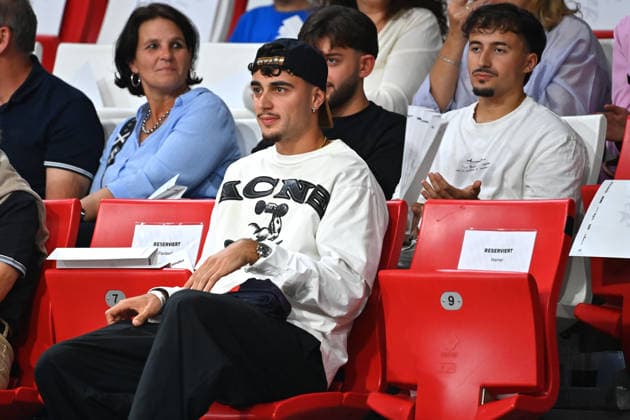 Aleksandar PAVLOVIC, Bayern Munich, in the stands at a BBL basketball game, 2026–2027 season: FC Bayern Munich vs. Alba Berlin on September 26, 2026, at BMW Park