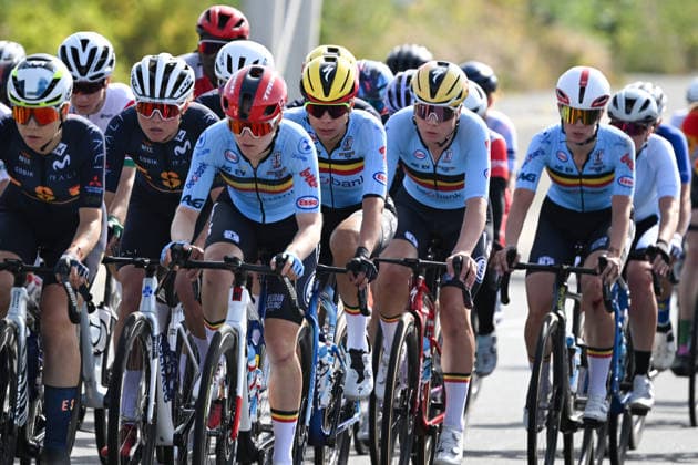 2026 UCI Road World Championships Picture by Zac Williams SWpix.com - 26 09 2026 - Cycling - 2026 UCI Road World Championships - MontrÃ al, Canada - Women Elite Road Race - Belgium, Lotte Kopecky (Belgium) Copyright: x xSWpix.comx(t axPhotographyxHubxLtd)xZacxWilliams SWpix.comx SWP-3521-3978