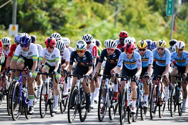2026 UCI Road World Championships Picture by Zac Williams SWpix.com - 26 09 2026 - Cycling - 2026 UCI Road World Championships - MontrÃ al, Canada - Women Elite Road Race - Georgia Baker (Australia), Spain, Belgium Copyright: x xSWpix.comx(t axPhotographyxHubxLtd)xZacxWilliams SWpix.comx SWP-3521-3979