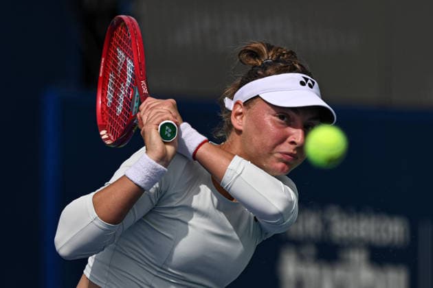 Ankara Open WTA, Tennis Damen 125 Tennis Tournament ANKARA, TURKIYE - SEPTEMBER 26: Teodora Kostovic of Serbia competes against Polina Iatcenko (not seen) of Russia during the singles semifinal of the Turk Telekom Ankara Open WTA 125 tennis tournament hosted by Topspin Tennis Academy Bilkent in Ankara, Turkiye, on September 26, 2026. Harun Ozalp Anadolu Ankara Turkey. Editorial use only. Please get in touch for any other usage.  Copyright: x2026xAnadoluxHarunxOzalpx