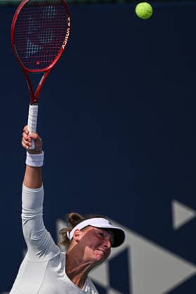 Ankara Open WTA, Tennis Damen 125 Tennis Tournament ANKARA, TURKIYE - SEPTEMBER 26: Teodora Kostovic of Serbia competes against Polina Iatcenko (not seen) of Russia during the singles semifinal of the Turk Telekom Ankara Open WTA 125 tennis tournament hosted by Topspin Tennis Academy Bilkent in Ankara, Turkiye, on September 26, 2026. Harun Ozalp Anadolu Ankara Turkey. Editorial use only. Please get in touch for any other usage.  Copyright: x2026xAnadoluxHarunxOzalpx