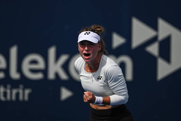 Ankara Open WTA, Tennis Damen 125 Tennis Tournament ANKARA, TURKIYE - SEPTEMBER 26: Teodora Kostovic of Serbia competes against Polina Iatcenko (not seen) of Russia during the singles semifinal of the Turk Telekom Ankara Open WTA 125 tennis tournament hosted by Topspin Tennis Academy Bilkent in Ankara, Turkiye, on September 26, 2026. Harun Ozalp Anadolu Ankara Turkey. Editorial use only. Please get in touch for any other usage.  Copyright: x2026xAnadoluxHarunxOzalpx