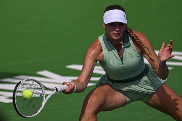 Ankara Open WTA, Tennis Damen 125 Tennis Tournament ANKARA, TURKIYE - SEPTEMBER 26: Teodora Kostovic (not seen) of Serbia competes against Polina Iatcenko of Russia during the singles semifinal of the Turk Telekom Ankara Open WTA 125 tennis tournament hosted by Topspin Tennis Academy Bilkent in Ankara, Turkiye, on September 26, 2026. Harun Ozalp Anadolu Ankara Turkey. Editorial use only. Please get in touch for any other usage.  Copyright: x2026xAnadoluxHarunxOzalpx