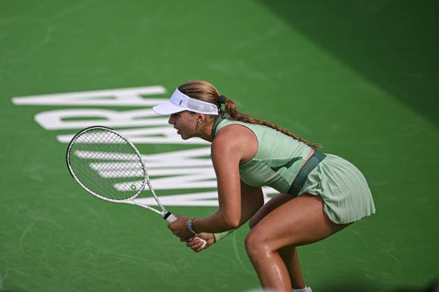 Ankara Open WTA, Tennis Damen 125 Tennis Tournament ANKARA, TURKIYE - SEPTEMBER 26: Teodora Kostovic (not seen) of Serbia competes against Polina Iatcenko of Russia during the singles semifinal of the Turk Telekom Ankara Open WTA 125 tennis tournament hosted by Topspin Tennis Academy Bilkent in Ankara, Turkiye, on September 26, 2026. Harun Ozalp Anadolu Ankara Turkey. Editorial use only. Please get in touch for any other usage.  Copyright: x2026xAnadoluxHarunxOzalpx
