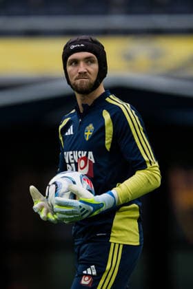 September 26, 2026: Goalkeeper Noel Törnqvist of the Swedish men’s national soccer team at a training session on September 26, 2026 in Stockholm. Photo by Emma Wallskog, BILDBYRAN, code EW EW0710: soccer, football, fotball, Nations League, UEFA Nations League, practice, training, Sweden, Sweden A, BBENG  Copyright: EMMAxWALLSKOG BB260926EW024