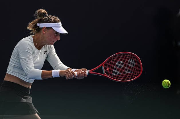 Ankara Open WTA, Tennis Damen 125 Tennis Tournament ANKARA, TURKIYE - SEPTEMBER 26: Teodora Kostovic of Serbia competes against Polina Iatcenko (not seen) of Russia during the singles semifinal of the Turk Telekom Ankara Open WTA 125 tennis tournament hosted by Topspin Tennis Academy Bilkent in Ankara, Turkiye, on September 26, 2026. Harun Ozalp Anadolu Ankara Turkey. Editorial use only. Please get in touch for any other usage.  Copyright: x2026xAnadoluxHarunxOzalpx
