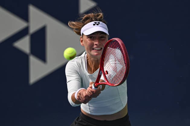Ankara Open WTA, Tennis Damen 125 Tennis Tournament ANKARA, TURKIYE - SEPTEMBER 26: Teodora Kostovic of Serbia competes against Polina Iatcenko (not seen) of Russia during the singles semifinal of the Turk Telekom Ankara Open WTA 125 tennis tournament hosted by Topspin Tennis Academy Bilkent in Ankara, Turkiye, on September 26, 2026. Harun Ozalp Anadolu Ankara Turkey. Editorial use only. Please get in touch for any other usage.  Copyright: x2026xAnadoluxHarunxOzalpx