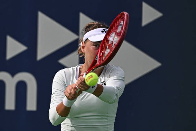 Ankara Open WTA, Tennis Damen 125 Tennis Tournament ANKARA, TURKIYE - SEPTEMBER 26: Teodora Kostovic of Serbia competes against Polina Iatcenko (not seen) of Russia during the singles semifinal of the Turk Telekom Ankara Open WTA 125 tennis tournament hosted by Topspin Tennis Academy Bilkent in Ankara, Turkiye, on September 26, 2026. Harun Ozalp Anadolu Ankara Turkey. Editorial use only. Please get in touch for any other usage.  Copyright: x2026xAnadoluxHarunxOzalpx