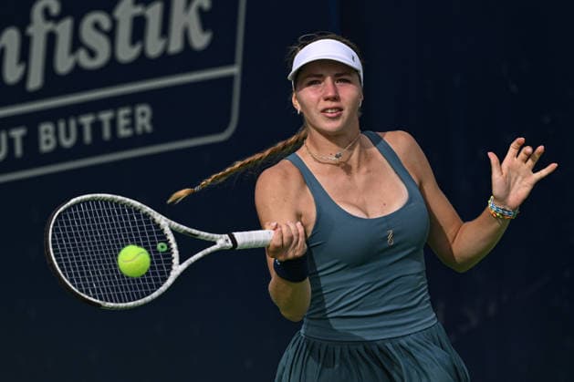 Ankara Open WTA, Tennis Damen 125 Tennis Tournament ANKARA, TURKIYE - SEPTEMBER 26: Teodora Kostovic (not seen) of Serbia competes against Polina Iatcenko of Russia during the singles semifinal of the Turk Telekom Ankara Open WTA 125 tennis tournament hosted by Topspin Tennis Academy Bilkent in Ankara, Turkiye, on September 26, 2026. Harun Ozalp Anadolu Ankara Turkey. Editorial use only. Please get in touch for any other usage.  Copyright: x2026xAnadoluxHarunxOzalpx