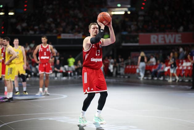 Andreas Obst, FC Bayern Basketball, 13 free throws, GER, FC Bayern Basketball vs. Alba Berlin, Basketball, easycredit Basketball Bundesliga, Matchday 23, 2026–2027 Season, September 26, 2026, GER, FC Bayern Basketball vs. Alba Berlin, Basketball, easycredit Basketball Bundesliga, Matchday 23, 2026–2027 season, September 26, 2026, Munich Copyright: xEibner-Pressefoto JennixMaulx EP_JML