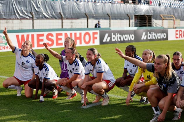 Soccer Women s 2026–2027 Season DFB Cup SV Meppen vs. Hamburger SV September 26, 2026 Andrea Svibkova 17, Hamburger SV and her teammates celebrate their victory in the first round of the DFB Cup against SV Meppen at the Hänsch Arena in Meppen, Lower Saxony, Germany Copyright: xLobeca CedricxSiefkerx