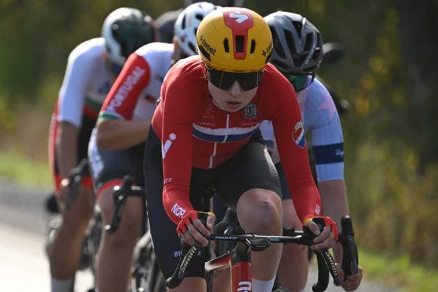 UCI 2026 Road World Championship, WM, Weltmeisterschaft Montreal 26 09 2026 MONTREAL, CANADA - SEPTEMBER 26 : Edseth Marte Berg (NOR) during the Women Elite cycling road race of the 2026 UCI Road World Championships 93th edition an UCI World Championships cycling race of 180.1 km with start in Montreal and finish in Montreal on September 26, 2026 in Montreal, Canada, 26 09 2026 Montreal Canada  Copyright: xZacxWilliams Swpix.Comx xPoolx