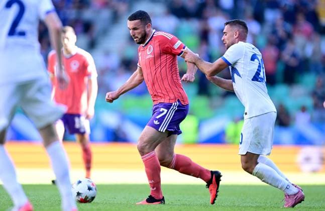 John McGinn of Scotland in action against Alijosa Matko of Slovenia Slovenia v Scotland, UEFA Nations League, Football, Stadion Stozice, Ljubljana, Slovenia - 26 Sep 2026Ljubljana Stadion Stozice Australia  Copyright: xNikolaxKrstic Shutterstockx 17170707p