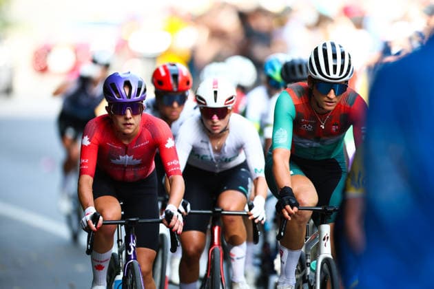 2026 UCI Road World Championships Picture by Vaughn Ridley SWpix.com - 26 09 2026 - Cycling - 2026 UCI Road World Championships - MontrÃ al, Canada - Women Elite Road Race - Nadia Gontova (Canada) Copyright: x xSWpix.comx(t axPhotographyxHubxLtd)xVaughnxRidley SWpix.comx SWP-3521-4028