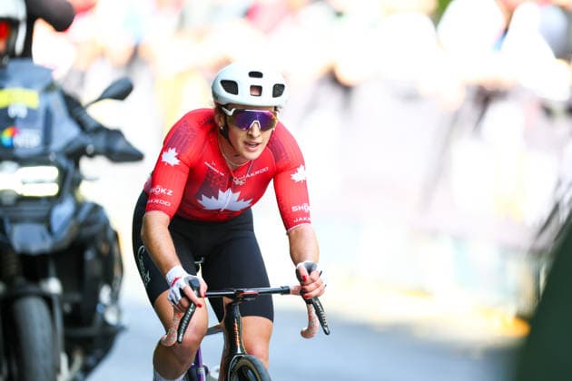 2026 UCI Road World Championships Picture by Vaughn Ridley SWpix.com - 26 09 2026 - Cycling - 2026 UCI Road World Championships - MontrÃ al, Canada - Women Elite Road Race - Maggie Coles-Lyster (Canada) Copyright: x xSWpix.comx(t axPhotographyxHubxLtd)xVaughnxRidley SWpix.comx SWP-3521-4029