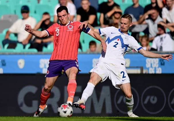 Andy Robertson of Scotland Jan Kamencnik of Slovenia Slovenia v Scotland, UEFA Nations League, Football, Stadion Stozice, Ljubljana, Slovenia - 26 Sep 2026Ljubljana Stadion Stozice Australia  Copyright: xNikolaxKrstic Shutterstockx 17170707aa