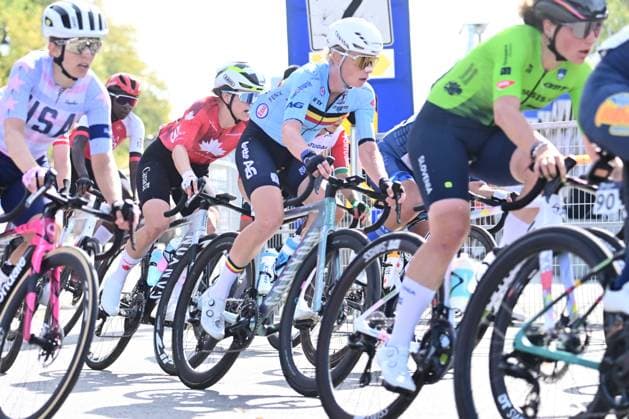 UCI 2026 Road World Championship, WM, Weltmeisterschaft Montreal 26 09 2026 MONTREAL, CANADA - SEPTEMBER 26 : Claes Lotte (BEL) during the Women Elite cycling road race of the 2026 UCI Road World Championships 93th edition an UCI World Championships cycling race of 180.1 km with start in Montreal and finish in Montreal on September 26, 2026 in Montreal, Canada, 26 09 2026 Montreal Canada  Copyright: xPeterxDexVoechtx
