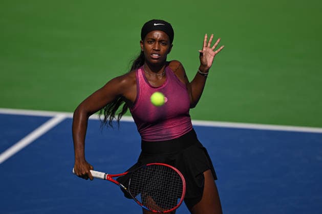 Ankara Open WTA, Tennis Damen 125 Tennis Tournament ANKARA, TURKIYE - SEPTEMBER 26: Polish Weronika Falkowska (not seen) and American Alana Smith compete against Slovenian Dalila Jakupovic (not seen) and Swiss Naima Karamoko (not seen) during the doubles final of the Turk Telekom Ankara Open WTA 125 tennis tournament hosted by Topspin Tennis Academy Bilkent in Ankara, Turkiye, on September 26, 2026. Harun Ozalp Anadolu Ankara Turkey. Editorial use only. Please get in touch for any other usage.  Copyright: x2026xAnadoluxHarunxOzalpx