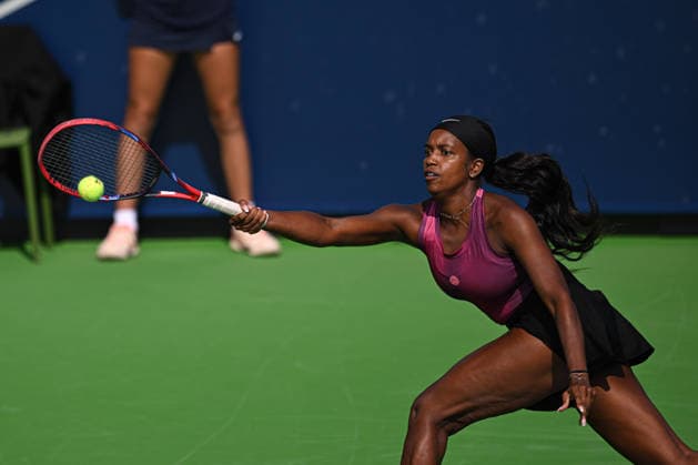 Ankara Open WTA, Tennis Damen 125 Tennis Tournament ANKARA, TURKIYE - SEPTEMBER 26: Polish Weronika Falkowska (not seen) and American Alana Smith compete against Slovenian Dalila Jakupovic (not seen) and Swiss Naima Karamoko (not seen) during the doubles final of the Turk Telekom Ankara Open WTA 125 tennis tournament hosted by Topspin Tennis Academy Bilkent in Ankara, Turkiye, on September 26, 2026. Harun Ozalp Anadolu Ankara Turkey. Editorial use only. Please get in touch for any other usage.  Copyright: x2026xAnadoluxHarunxOzalpx