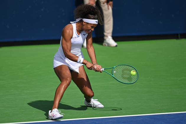 Ankara Open WTA, Tennis Damen 125 Tennis Tournament ANKARA, TURKIYE - SEPTEMBER 26: Polish Weronika Falkowska (not seen) and American Alana Smith (not seen) compete against Slovenian Dalila Jakupovic (not seen) and Swiss Naima Karamoko during the doubles final of the Turk Telekom Ankara Open WTA 125 tennis tournament hosted by Topspin Tennis Academy Bilkent in Ankara, Turkiye, on September 26, 2026. Harun Ozalp Anadolu Ankara Turkey. Editorial use only. Please get in touch for any other usage.  Copyright: x2026xAnadoluxHarunxOzalpx
