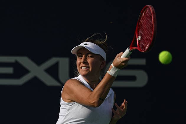 Ankara Open WTA, Tennis Damen 125 Tennis Tournament ANKARA, TURKIYE - SEPTEMBER 26: Berfu Cengiz and Deniz Dilek (not seen) compete during the singles semifinal of the Turk Telekom Ankara Open WTA 125 tennis tournament hosted by Topspin Tennis Academy Bilkent in Ankara, Turkiye, on September 26, 2026. Harun Ozalp Anadolu Ankara Turkey. Editorial use only. Please get in touch for any other usage.  Copyright: x2026xAnadoluxHarunxOzalpx