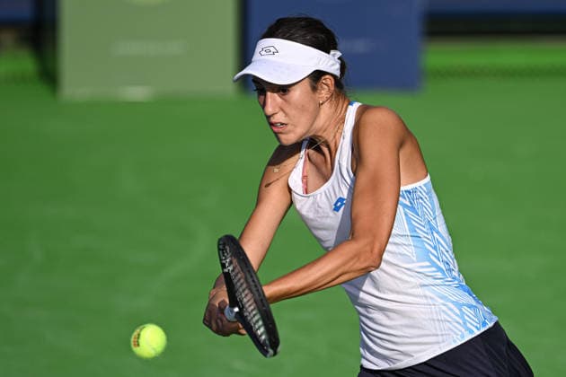 Ankara Open WTA, Tennis Damen 125 Tennis Tournament ANKARA, TURKIYE - SEPTEMBER 26: Berfu Cengiz (not seen) and Deniz Dilek compete during the singles semifinal of the Turk Telekom Ankara Open WTA 125 tennis tournament hosted by Topspin Tennis Academy Bilkent in Ankara, Turkiye, on September 26, 2026. Harun Ozalp Anadolu Ankara Turkey. Editorial use only. Please get in touch for any other usage.  Copyright: x2026xAnadoluxHarunxOzalpx