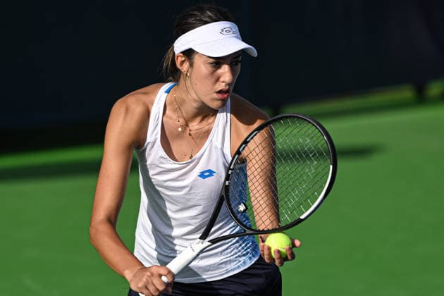 Ankara Open WTA, Tennis Damen 125 Tennis Tournament ANKARA, TURKIYE - SEPTEMBER 26: Berfu Cengiz (not seen) and Deniz Dilek compete during the singles semifinal of the Turk Telekom Ankara Open WTA 125 tennis tournament hosted by Topspin Tennis Academy Bilkent in Ankara, Turkiye, on September 26, 2026. Harun Ozalp Anadolu Ankara Turkey. Editorial use only. Please get in touch for any other usage.  Copyright: x2026xAnadoluxHarunxOzalpx