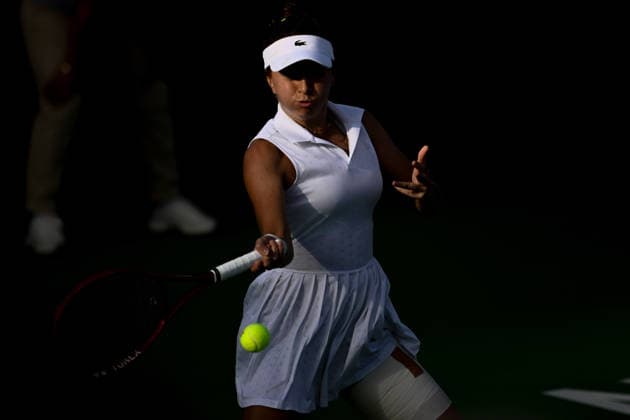 Ankara Open WTA, Tennis Damen 125 Tennis Tournament ANKARA, TURKIYE - SEPTEMBER 26: Berfu Cengiz and Deniz Dilek (not seen) compete during the singles semifinal of the Turk Telekom Ankara Open WTA 125 tennis tournament hosted by Topspin Tennis Academy Bilkent in Ankara, Turkiye, on September 26, 2026. Harun Ozalp Anadolu Ankara Turkey. Editorial use only. Please get in touch for any other usage.  Copyright: x2026xAnadoluxHarunxOzalpx