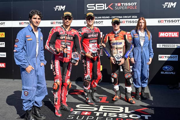 Foto IPP Atti Lauro Cremona 26 09 2026 Motociclismo World Superbike 2026 EICMA ITALIAN ROUND-SuperPole nella foto-7 Iker Lecuona ESP Ducati Panigale V4RAruba.It Racing - Ducati,11 Nicolo Bulega ITA Ducati Panigale V4R Aruba.It Racing - Ducati,67 SURRA Alberto (Sur) ITA Ducati Panigale V4R Motocorsa Racing Italy Photo Press - World Copyright Cremona italy Italia ITALY  Copyright: xR4924_italyphotopressx