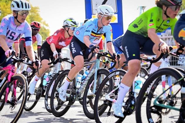 UCI 2026 Road World Championship, WM, Weltmeisterschaft Montreal 26 09 2026 MONTREAL, CANADA - SEPTEMBER 26 : Claes Lotte (BEL) during the Women Elite cycling road race of the 2026 UCI Road World Championships 93th edition an UCI World Championships cycling race of 180.1 km with start in Montreal and finish in Montreal on September 26, 2026 in Montreal, Canada, 26 09 2026  Copyright: xPeterxDexVoechtx