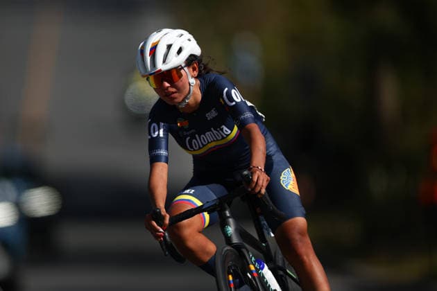 2026 UCI Road World Championships Picture by Vaughn Ridley SWpix.com - 26 09 2026 - Cycling - 2026 UCI Road World Championships - MontrÃ al, Canada - Women Elite Road Race - Colombia Copyright: x xSWpix.comx(t axPhotographyxHubxLtd)xVaughnxRidley SWpix.comx SWP-3521-4058